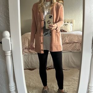 Lovely pink JCrew long cardingan